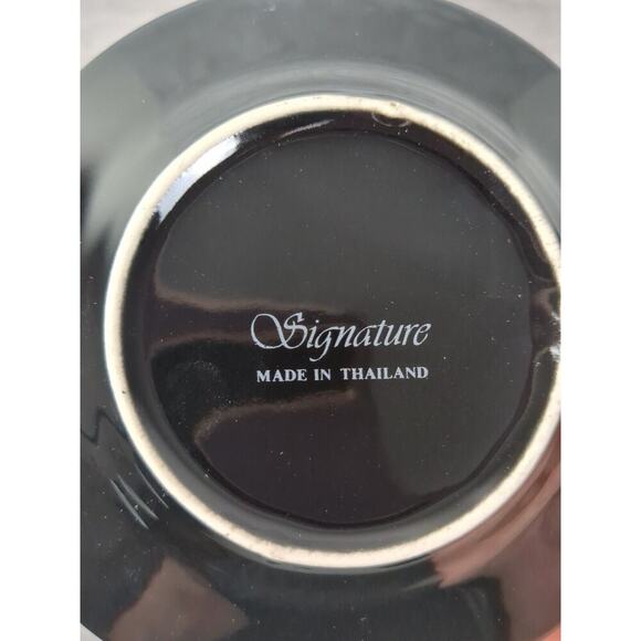 Set‎ of 3 Signature Housewares Inc. Cup & Saucers, Espresso Cups, Back & White - Picture 7 of 10